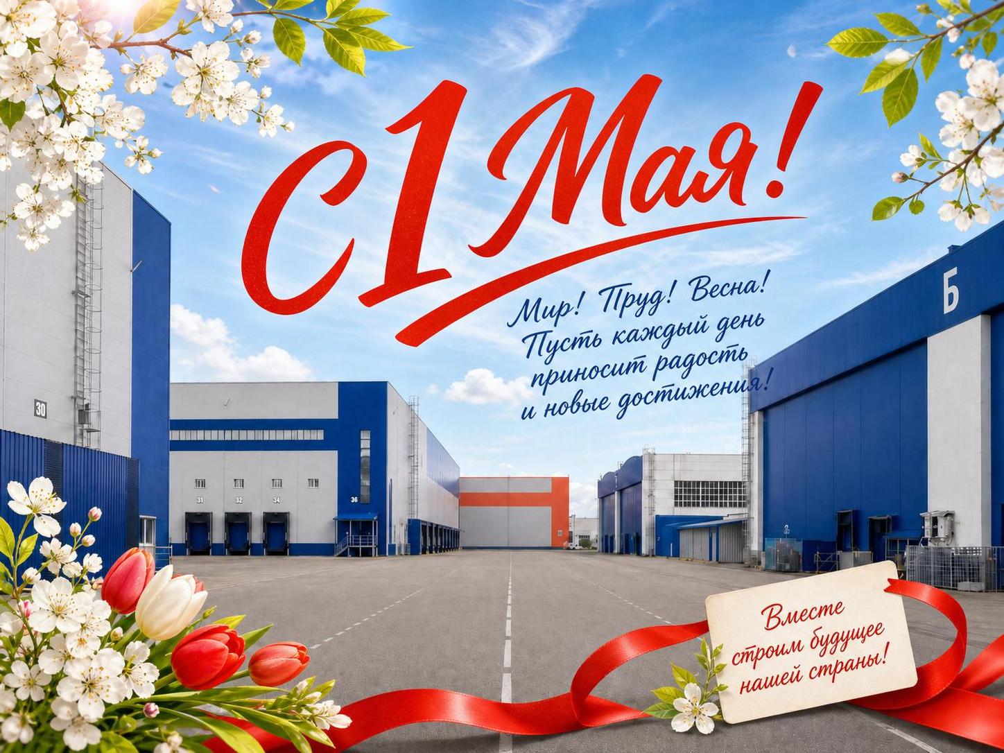 С праздником Весны и Труда!