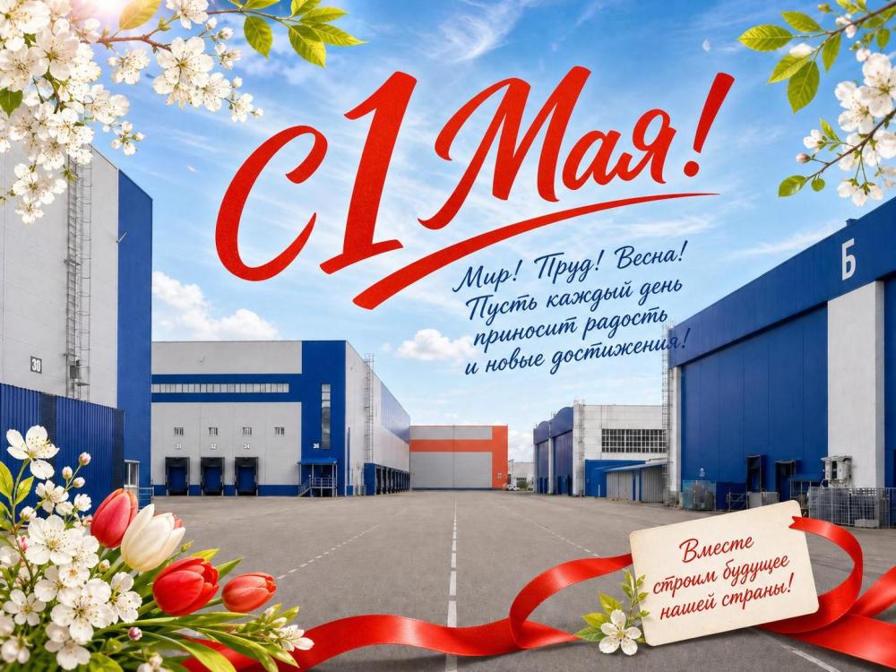 С праздником Весны и Труда!